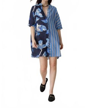 Lanhtropy Lighthouse Mini Dress - Blue