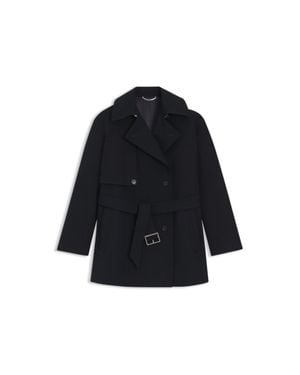 BOSS Belted Trench Coat - Blue