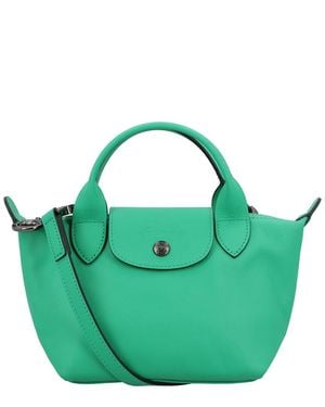 Longchamp Le Pliage Xtra Xs Leather Handbag - Green