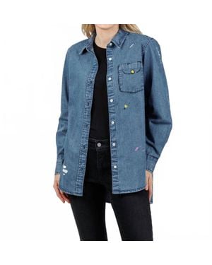 Kerri Rosenthal Mia Studio Shirt - Blue