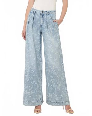Flying Monkey Shower Me Wide Leg Jean - Blue