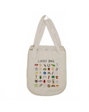 Unfortunate Portrait Up Tote Bag - White