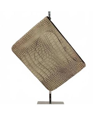 Rebecca Minkoff Gator Clutch - Brown