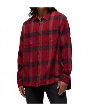Prana Cabin Core Flannel Shirt - Red