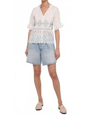 LOVE THE LABEL Poet Top - Blue