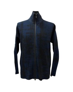 Issey Miyake Zipped Jacket - Blue