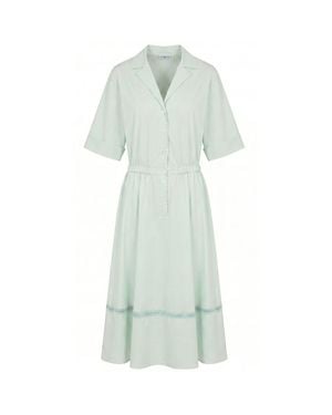 Malo Cotton Dress - Green