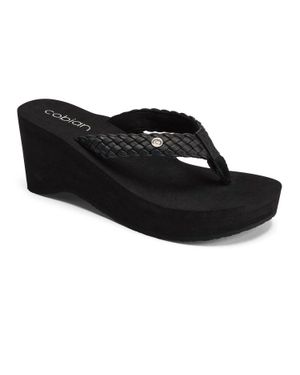 Cobian Zoe Wedge Sandals - Black