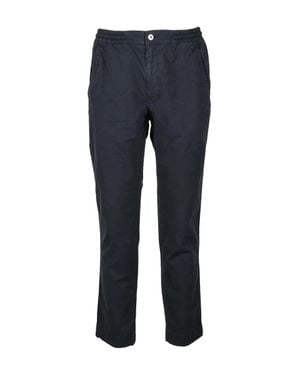 Murphy & Nye Tapered Chino Pants With Elasticated Waistband And Modern Silhouette - Blue
