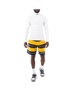 VTMNTS Striped Elasticated Shorts - White