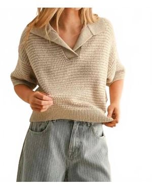 Miou Muse Sabina Knit Top - Natural