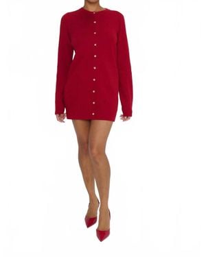 Show Me Your Mumu Marguerite Cardigan Dress - Red