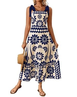 FREYLINA Midi Dress - Blue
