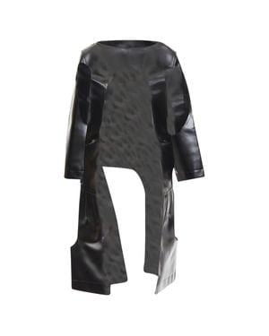 Comme des Garçons Comme Des Garcons Faux Leather Open Frame Cut Out Top - Black