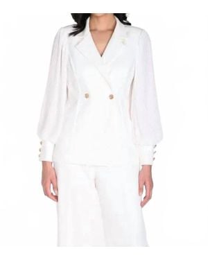 FRANK LYMAN Button Jacket - White