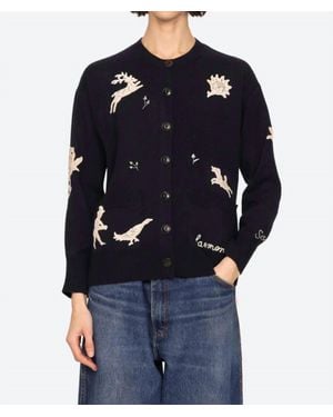 Sea Mika Long Sleeve Cardigan - Blue