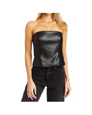 Drew Merrill Stretch Vegan Tube Top - Black