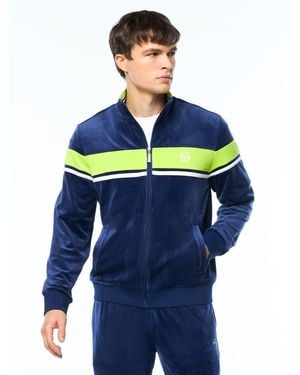 Sergio Tacchini Damarindo Velour Track Jacket - Blue