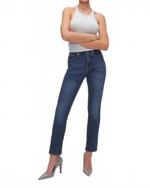 GOOD AMERICAN Good Legs Straight Jeans - Blue