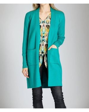Apny Button Back Cardigan - Blue