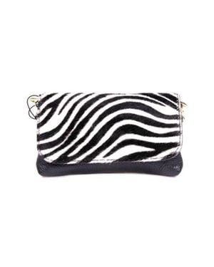 German Fuentes Leather Cowhide Crossbody Bag - Black