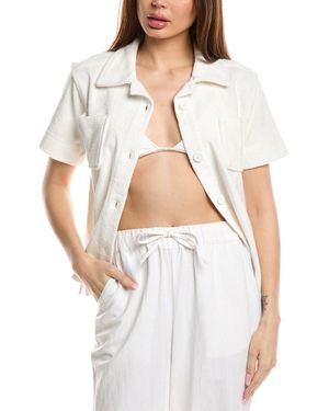 Echo Terry Camp Shirt - White