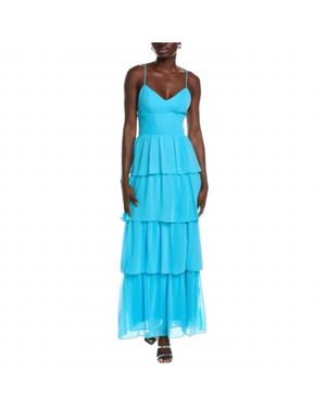 Amanda Uprichard Thaddea Maxi Dress - Blue