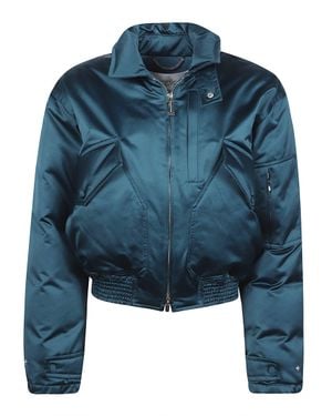 Victoria Beckham Padded Bomber Jacket - Blue