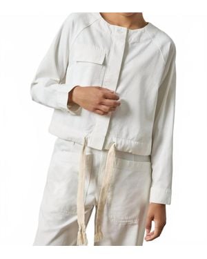 Lilla P Drawstring Waist Jacket - Gray