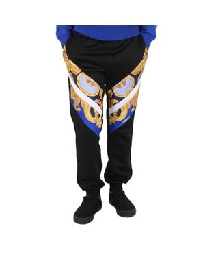 Versace Barocco 660 Paneled Track Pants - Black