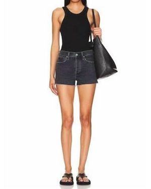 Agolde Parker Vintage Cut-Off Short - Black