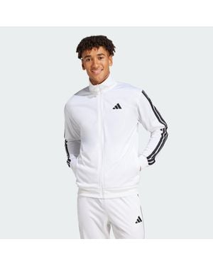 adidas 3-Stripes Tricot Regular Track Jacket - White