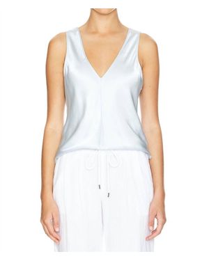 Nation Ltd Ave V-Neck Sleeveless Top - White