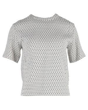 JOSEPH Printed Blouse - Gray