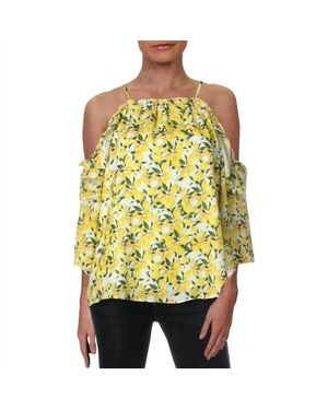 Parker cold shoulder ruffle blouse sale