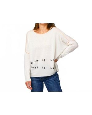 Kerri Rosenthal Camille Beauty Is Love Sweater - Blue