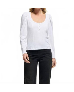 Nation Ltd Sannia Henley Top - White