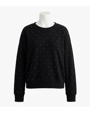 Z Supply Sparkle Embellished Sweatshirt - Black