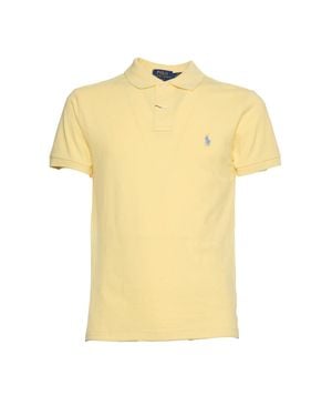 Polo Ralph Lauren Piqué Slim Fit Light Polo Shirt - Yellow