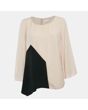 Paule Ka Crepe Flared Sleeve Blouse - Pink