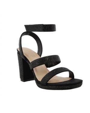 De Blossom Collection Morita Strappy Sandal - Black