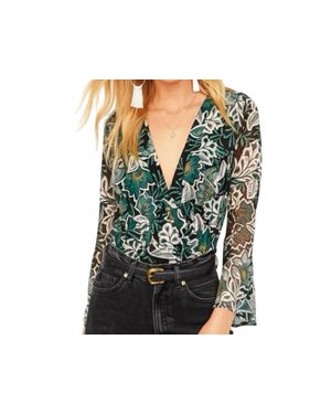 Band Of The Free Bonnie Long Sleeve Bodysuit - Green