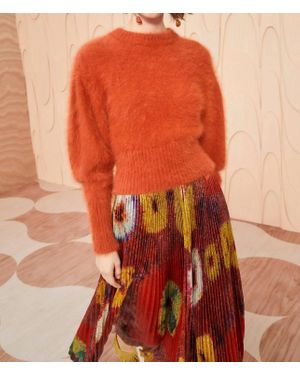 Ulla Johnson Emira Pullover In Redwood - Orange