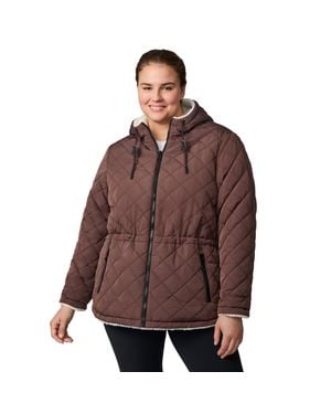 Free Country Plus Size Switch It Up Cloud Lite Reversible Jacket - Brown