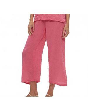 Michael Stars Medina Cropped Pant - Pink