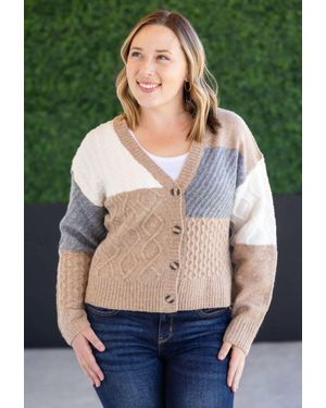 Michelle Mae Button-Up Sweater Cardigan - Green