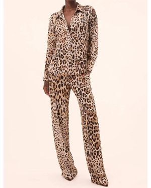 MISA Los Angles Cher Straight Relaxed Leg Pant - Natural