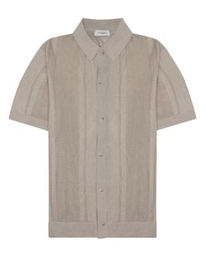 Paolo Pecora Linen-Blend Shirt - Gray