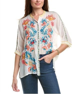 Johnny Was Audrey Shirt - Blue