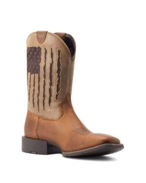 Ariat Sport My Country Venttek Western Boot - Brown